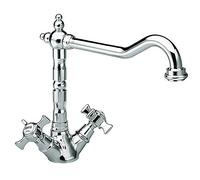 Cristina CH13051 Evier Chambord retro bec potence mobile Chromé