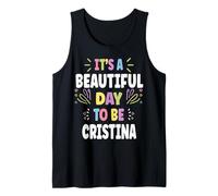 CRISTINA Personalized Name Beautiful Day CRISTINA Débardeur