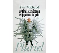 Critères esthétiques et jugement de goût