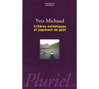 Critères esthétiques et jugement de goût