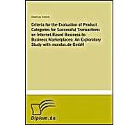 Criteria For The Evaluation Of Product Categories For Successful Transactions On Internet-Based Business-To-Business Marketplaces: An Exploratory Study With Mondus.De Gmbh