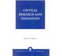 Critical Research and Evaluation Robert P. Nestor (Auteur)