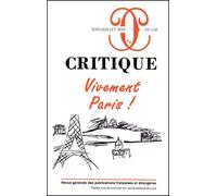 Critique 757-758 Vivement Paris Tomes 757-758 - Collectif - Minuit - broché - Revue