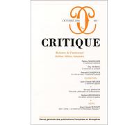 Critique 833 - Collectif - Minuit - broché - Revue
