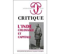 Critique 872-873 L'Inde : colossale et capitale Collectif (Auteur)