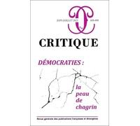 Critique 889-890 Démocraties : la peau de chagrin