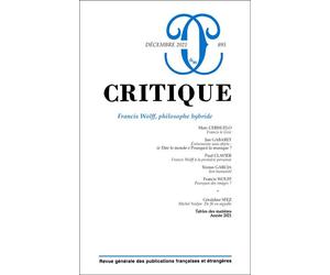 Critique 895 Décembre 2021 - Collectif - Minuit - broché - Revue