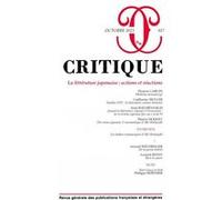 Critique 917 - La littérature japonaise : actions et réactions Collectif (Auteur)