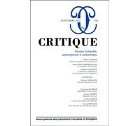 Critique 918 : Nicolas Grimaldi - Collectif - Minuit - broché - Revue