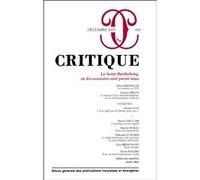 Critique 919 Collectif (Auteur)