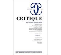 Critique 929 Juifs et noirs: passés croisé - Collectif - Minuit - broché - Revue