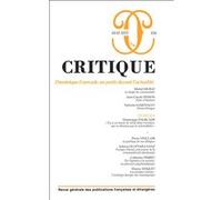 Critique 936 Dominique Fourcade, un poète devant l'actualité (936)