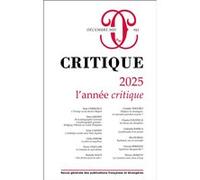 Critique 943 - L'année critique Collectif (Auteur)