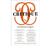 Critique 947 : Cosmopolitiques - Collectif - Minuit - broché - Revue