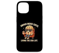 Critique de Film Non payé drôle CNA Nurse Life Popcorn Art Coque pour iPhone 13