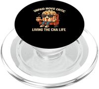 Critique de Film Non payé drôle CNA Nurse Life Popcorn Art PopSockets PopGrip pour MagSafe