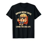 Critique de Film Non payé drôle CNA Nurse Life Popcorn Art T-Shirt