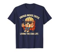 Critique de Film Non payé drôle CNA Nurse Life Popcorn Art T-Shirt