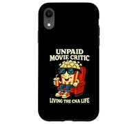 Critique de Film Non payé Living The CNA Life Funny Popcorn Art Coque pour iPhone XR
