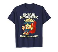 Critique de Film Non payé Living The CNA Life Funny Popcorn Art T-Shirt