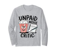 Critique de film non rémunéré humoristique Popcorn passionné d'humour Manche Longue
