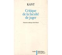 Critique de la faculté de juger