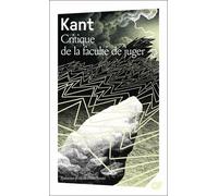 Critique de la faculté de juger