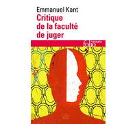Emmanuel Kant – Critique de la faculté de juger – Gallimard – Livre