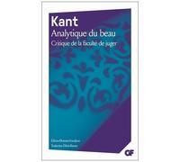 Critique De La Faculté De Juger - Analytique De La Faculté De Juger Esthétique