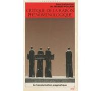 Critique de la raison phénoménologique POULAIN JACQUES (Auteur)