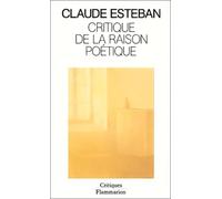 Critique de la raison poétique