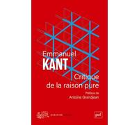 Critique de la raison pure: Préface d'Antoine Grandjean