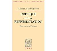 Critique de la représentation : Etude sur Fichte