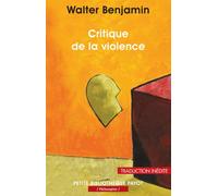 Critique de la violence - Fermeture et bascule vers 9782228921152