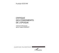 Critique Des Fondements De L'époque