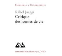 Critique Des Formes De Vie