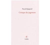 Critique du jugement