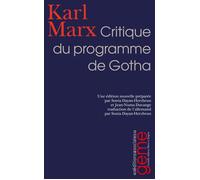 Critique du programme de Gotha - Karl Marx - Sociales - broché - Essai