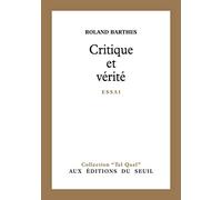 Critique et Vérité