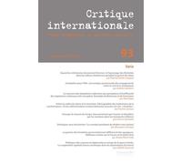 Critique internationale 93 - Collectif - Presses De Sciences Po - broché - Revue