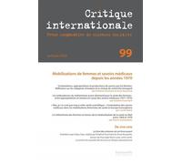 Critique internationale 99 - Mobilisations de femmes et savo - Collectif - Presses De Sciences Po - broché - Revue