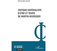 Critique matérialiste d’Être et temps de Martin Heidegger – L'Harmattan