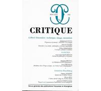 Critique N° 816, Mars 2015 - Gilbert Simondon : Technique, Image, Invention