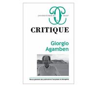 Collectif – Critique n°836-837 : Giorgio Agamben – Janvier-Février 2017