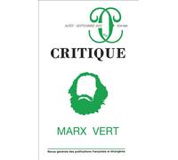 Critique n°939-940 : Marx vert - Collectif - Minuit - broché - Revue