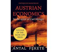 Critique Of Mainstream Austrian Economics In The Spirit Of Carl Menger