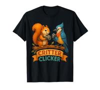 Critter Clicker Écureuil Oiseau Photographie Amusant T-Shirt