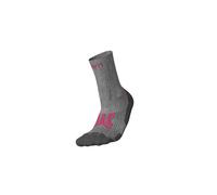 CRIVIT Chaussettes de trekking Premium unisexe (gris/rouge, 35/36)