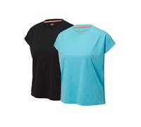 CRIVIT Lot de 2 t-shirts techniques femme (turquoise/noir, XL(46/48))
