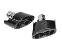CRJIMX 1 Paire De Silencieux D'échappement En Acier Inoxydable Et Fibre De Carbone Pour A4 A5 A6 A7 RS Modifiée(Inner interface)